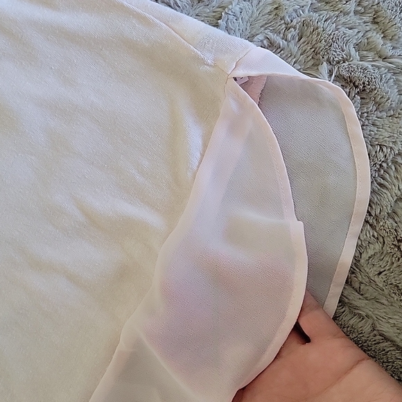 Pink Sheer Detail Shirt - Picture 2 of 3